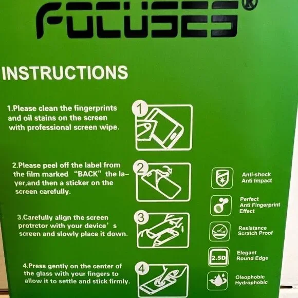 Focuses Eye Protection Tempered Glass Screen Protector - Picture 4 of 5